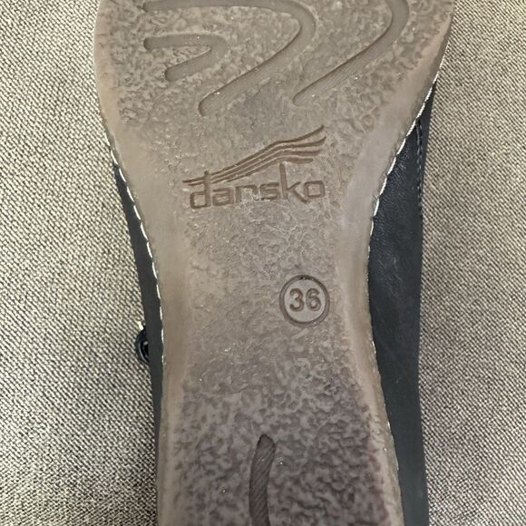 Dansko Loralie Mary Jane Wedge EUR 36 US 5.5 Black - Picture 9 of 9